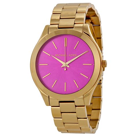 michael kors pink rubber watch|Michael Kors runway pink.